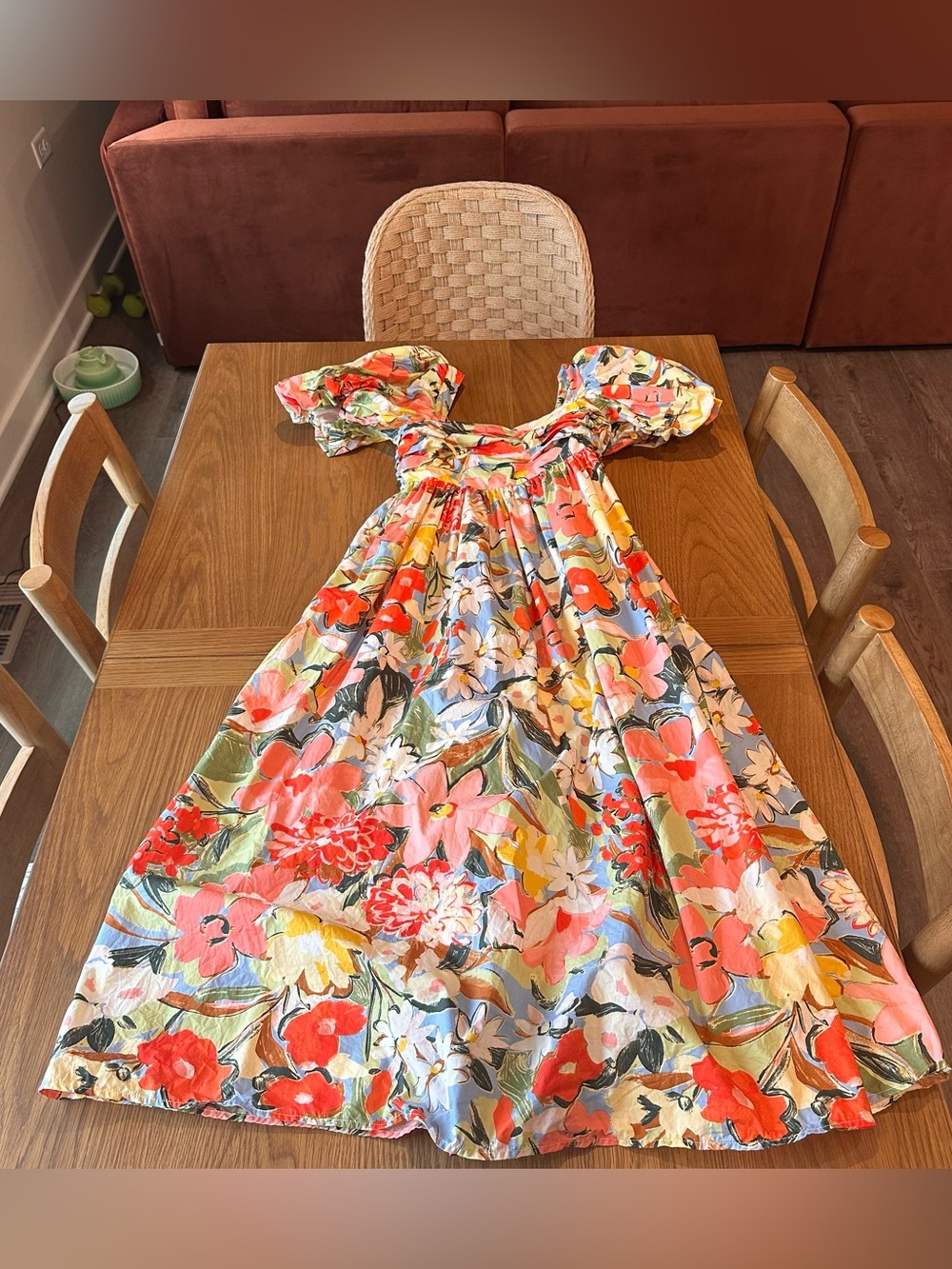 Nobody’s Child Floral Print Organic Cotton Dress